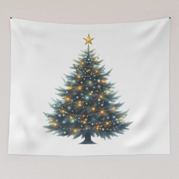 Item preview, Festive Christmas Tree Watercolor designed and sold by MaedK.