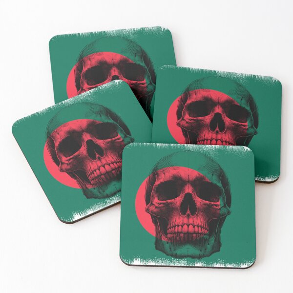 Item preview, BANGLADESH SKULL FLAG NATION RAREART COUNTRY HALLOWEEN #ogirdor designed and sold by ogirdorgraphics.