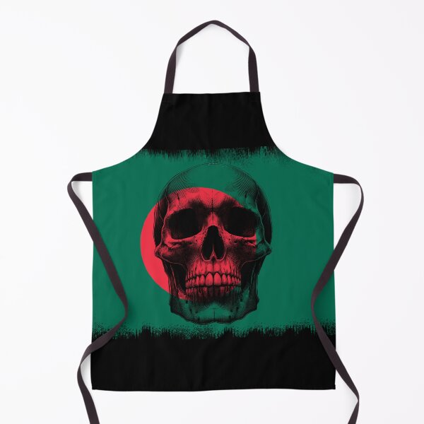 Item preview, BANGLADESH SKULL FLAG NATION RAREART COUNTRY HALLOWEEN #ogirdor designed and sold by ogirdorgraphics.