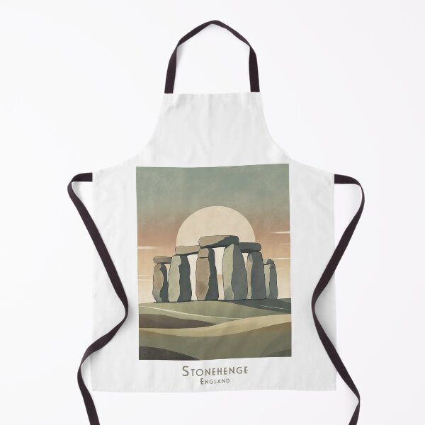 Item preview, Stonehenge England at Sunrise – Minimalist Vintage Retro Landscape Art designed and sold by pod24.