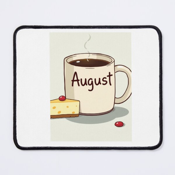 Item preview, August Coffee caffeine cake funny birthday gift lover designed and sold by CheeseBlueprint.