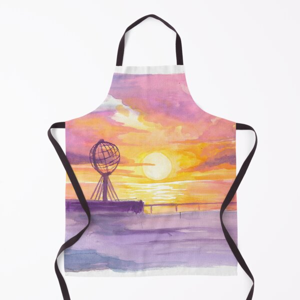 Item preview, North Cape and Arctic Globe Sunset Colors of Northern Horizons designed and sold by artshop77.