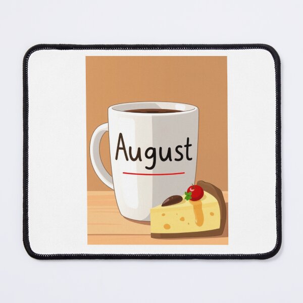 Item preview, August Coffee caffeine cake funny birthday gift lover designed and sold by CheeseBlueprint.