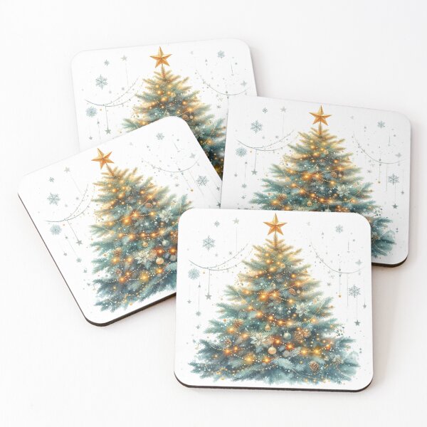 Item preview, Festive Christmas Tree Watercolor designed and sold by MaedK.