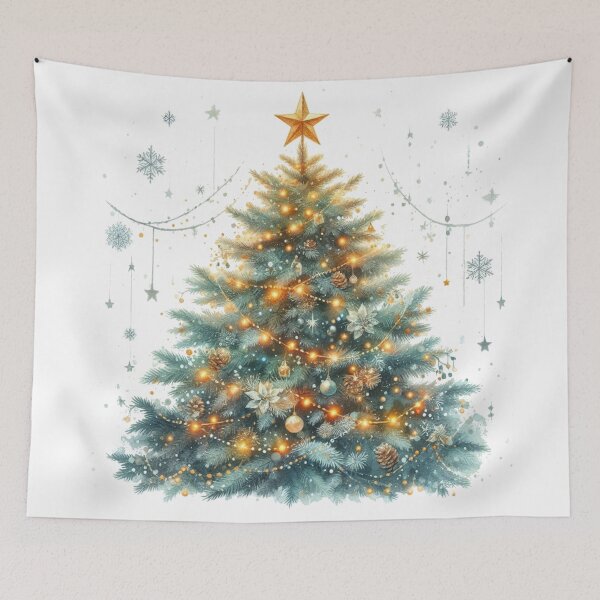 Item preview, Festive Christmas Tree Watercolor designed and sold by MaedK.