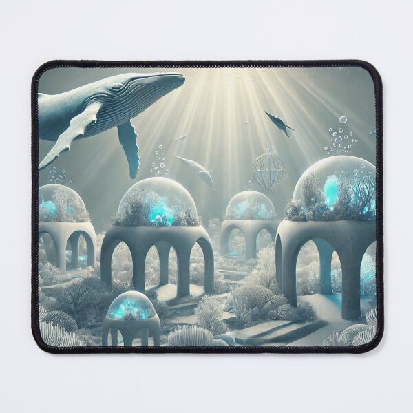 Item preview, Surreal Underwater City with Whales designed and sold by carries-anatomy.