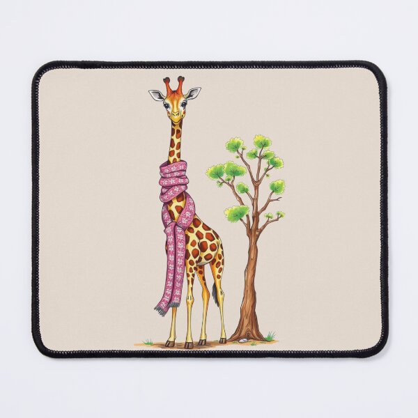 Item preview, Giraffe Wearing a Loooong Handmade Scarf designed and sold by VeryGoodFiber.