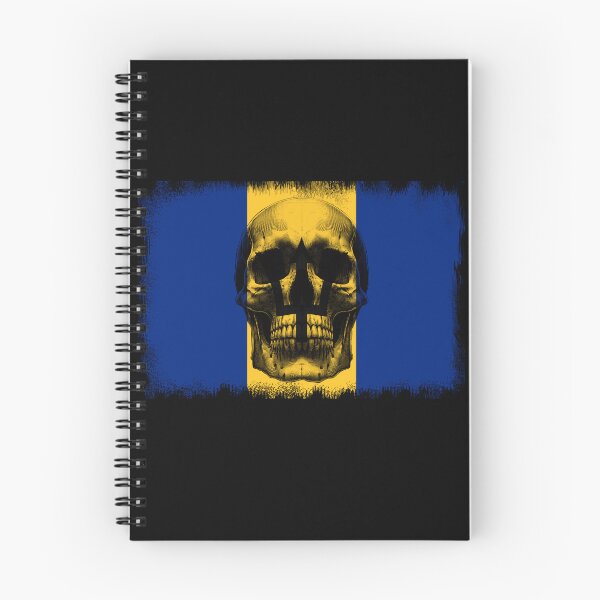 Item preview, BARBADOS SKULL FLAG NATION RAREART COUNTRY HALLOWEEN #ogirdor designed and sold by ogirdorgraphics.