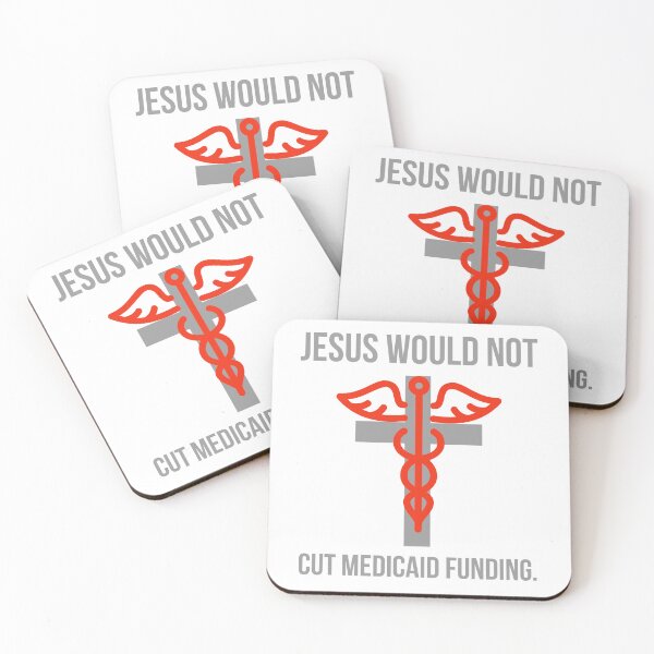 Item preview, Jesus would not cut Medicaid funding.  designed and sold by Rachel the Artist .