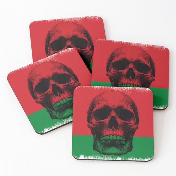 Item preview, BELARUS SKULL FLAG NATION RAREART COUNTRY HALLOWEEN #ogirdor designed and sold by ogirdorgraphics.