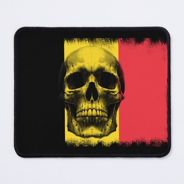 Item preview, BELGIUM SKULL FLAG NATION RAREART COUNTRY HALLOWEEN #ogirdor designed and sold by ogirdorgraphics.