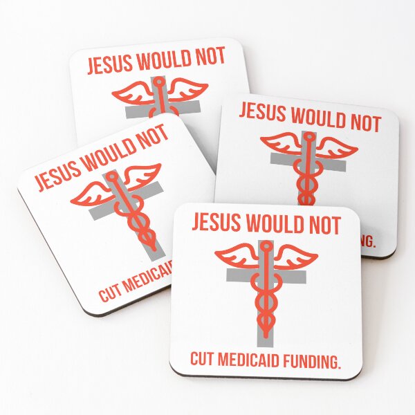 Item preview, Jesus would not cut Medicaid funding.  designed and sold by Rachel the Artist .