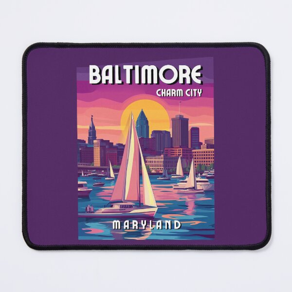 Item preview, A Vintage Travel Illustration of Baltimore - Maryland - United States designed and sold by GoodOldVintage.