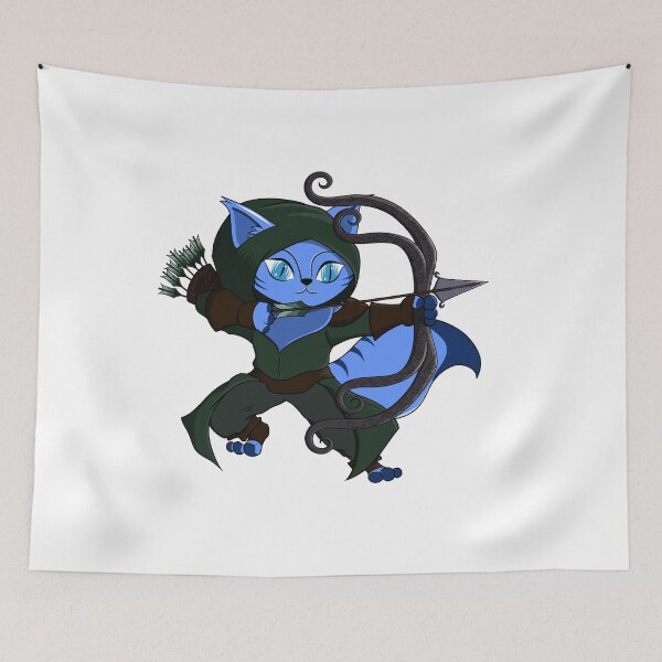 Item preview, Cute Blue Ranger Cartoon Cat designed and sold by DrisT-Graphics.