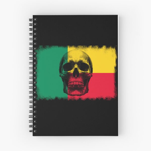 Item preview, BENIN  SKULL FLAG NATION RAREART COUNTRY HALLOWEEN #ogirdor designed and sold by ogirdorgraphics.