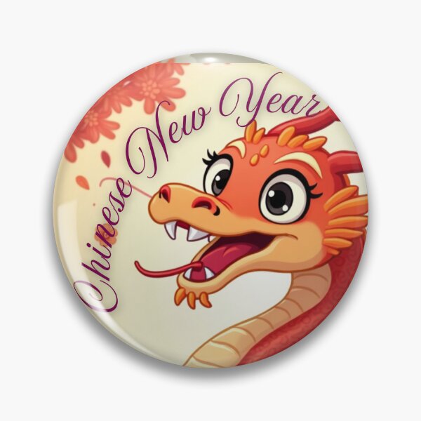 Item preview, Fortune Blossoms: Chinese New Year 2025 - Wooden Snake & Red Dragon Luck designed and sold by InspiredCreatives.
