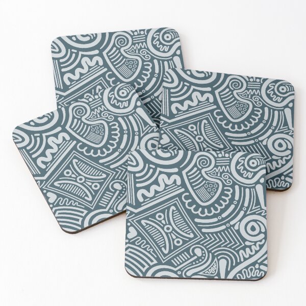 Item preview, Abstract Doodle Art || Large Scale || Slate Grey designed and sold by Stacey Spivak.