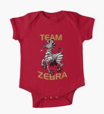 Team Zebra Baby Body Kurzarm