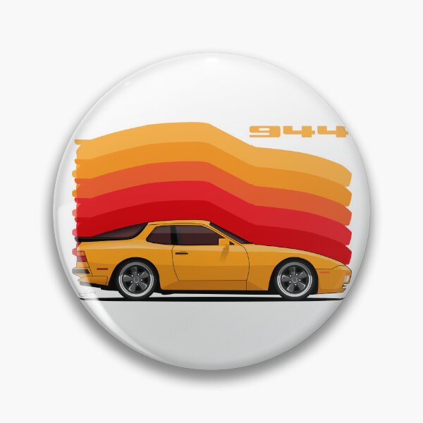 Artikelvorschau, Kopie der Porsche 944 Turbo Side Retro-Illustration entworfen und verkauft von blackdogshop.