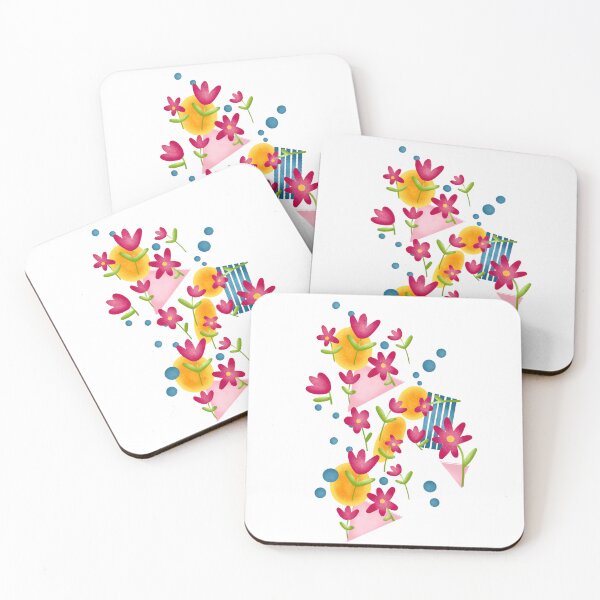 Item preview, Abstract Flowers and Geometric Shapes Illustration - Modern Art Design for Creative Projects designed and sold by Pandositive.