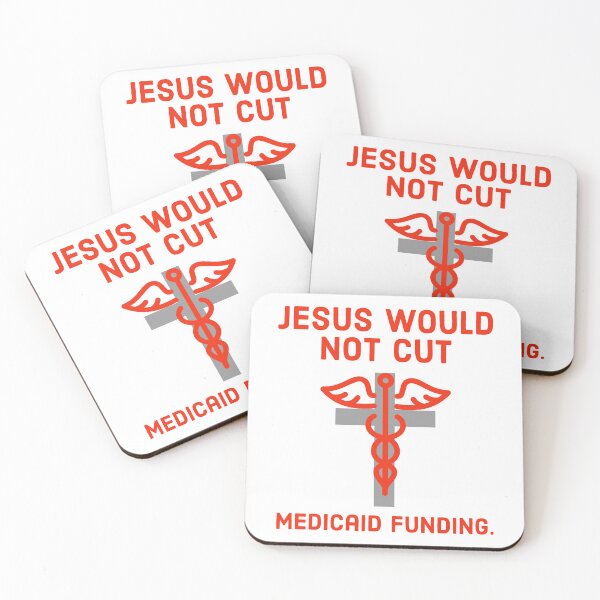 Item preview, Jesus would not cut Medicaid funding.  designed and sold by Rachel the Artist .