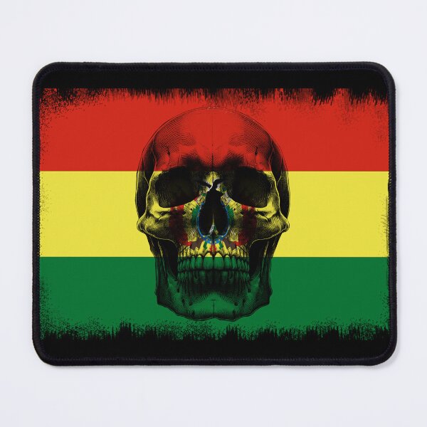Item preview, BOLIVIA SKULL FLAG NATION RAREART COUNTRY HALLOWEEN #ogirdor designed and sold by ogirdorgraphics.