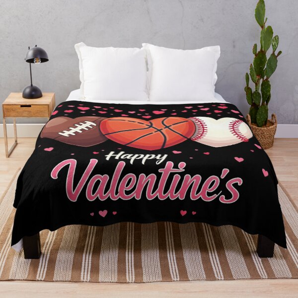 Item preview, Heart Football Basketball Baseball Valentines Day designed and sold by Blok45.