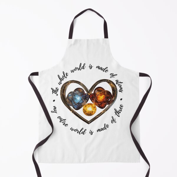 Item preview, Unique heart „The whole world is made of atoms” (v.2) designed and sold by All43.