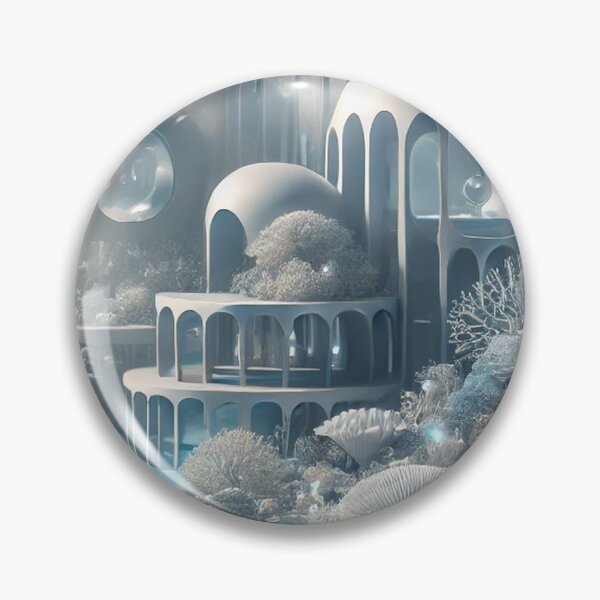 Item preview, Futuristic Underwater City with Whales designed and sold by carries-anatomy.