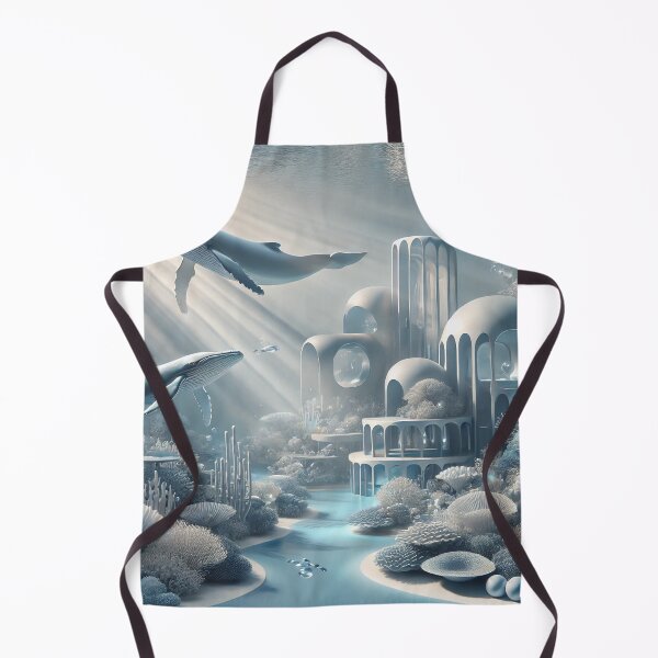 Item preview, Futuristic Underwater City with Whales designed and sold by carries-anatomy.