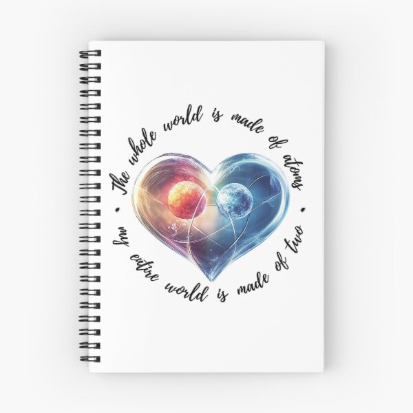 Item preview, Corazón maravilloso “El mundo entero está hecho de dos átomos” (v.2) designed and sold by All43.