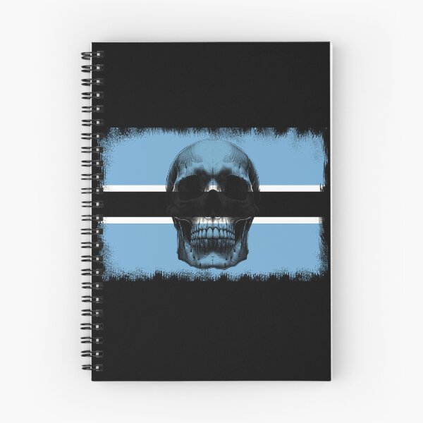 Item preview, BOTSWANA SKULL FLAG NATION RAREART COUNTRY HALLOWEEN #ogirdor designed and sold by ogirdorgraphics.