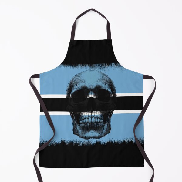 Item preview, BOTSWANA SKULL FLAG NATION RAREART COUNTRY HALLOWEEN #ogirdor designed and sold by ogirdorgraphics.