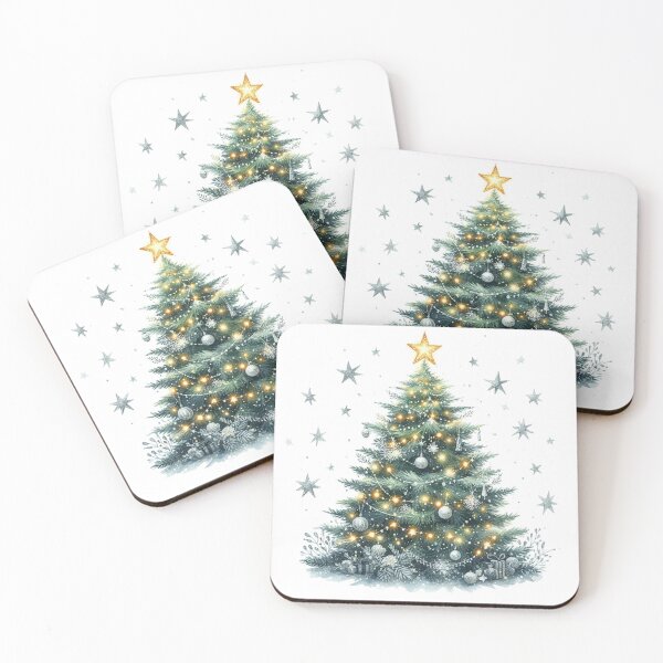 Item preview, Festive Christmas Tree Watercolor designed and sold by MaedK.
