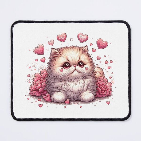 Item preview, sweet fluffy kitty love heart designed and sold by nicnacc.