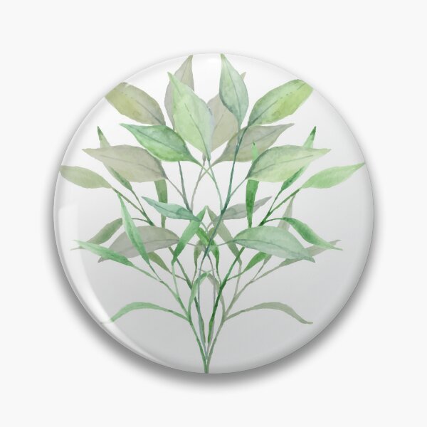 Item preview, Abundant Greenery Watercolor Botanical Artwork designed and sold by cosmiccircles01.