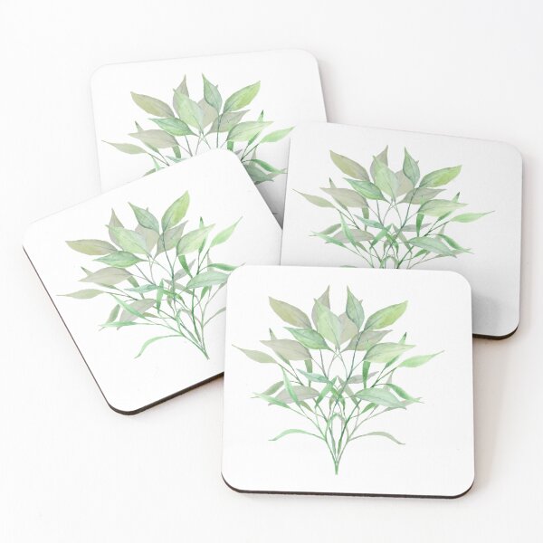 Item preview, Abundant Greenery Watercolor Botanical Artwork designed and sold by cosmiccircles01.