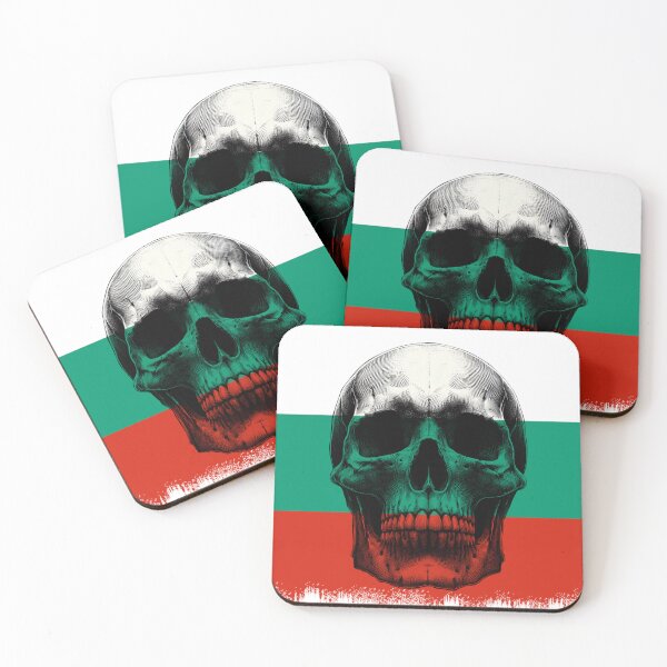 Item preview, BULGARIA SKULL FLAG NATION RAREART COUNTRY HALLOWEEN #ogirdor designed and sold by ogirdorgraphics.