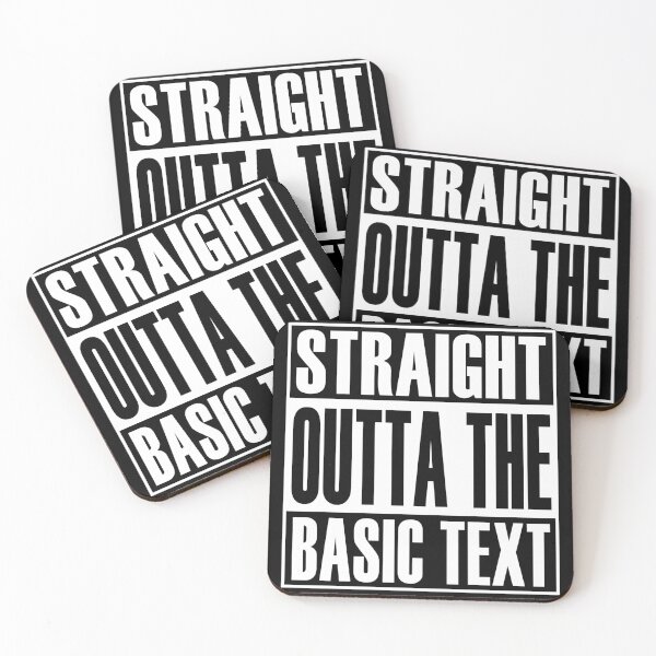 Item preview, Straight Outta The Basic Text designed and sold by NA-WEARS.