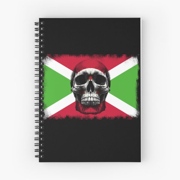 Item preview, BURUNDI SKULL FLAG NATION RAREART COUNTRY HALLOWEEN #ogirdor designed and sold by ogirdorgraphics.