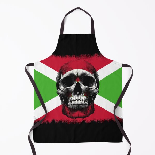 Item preview, BURUNDI SKULL FLAG NATION RAREART COUNTRY HALLOWEEN #ogirdor designed and sold by ogirdorgraphics.