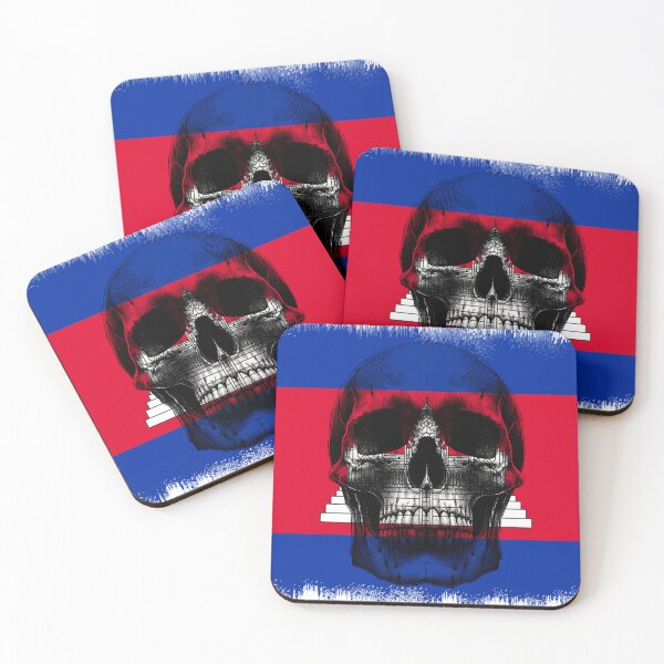 Item preview, CAMBODIA SKULL FLAG NATION RAREART COUNTRY HALLOWEEN #ogirdor designed and sold by ogirdorgraphics.