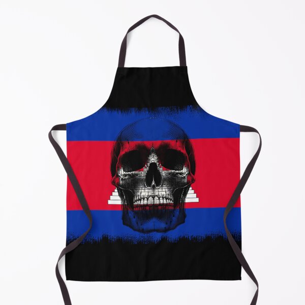 Item preview, CAMBODIA SKULL FLAG NATION RAREART COUNTRY HALLOWEEN #ogirdor designed and sold by ogirdorgraphics.