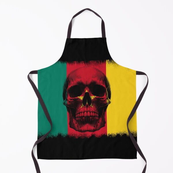 Item preview, CAMEROON SKULL FLAG NATION RAREART COUNTRY HALLOWEEN #ogirdor designed and sold by ogirdorgraphics.