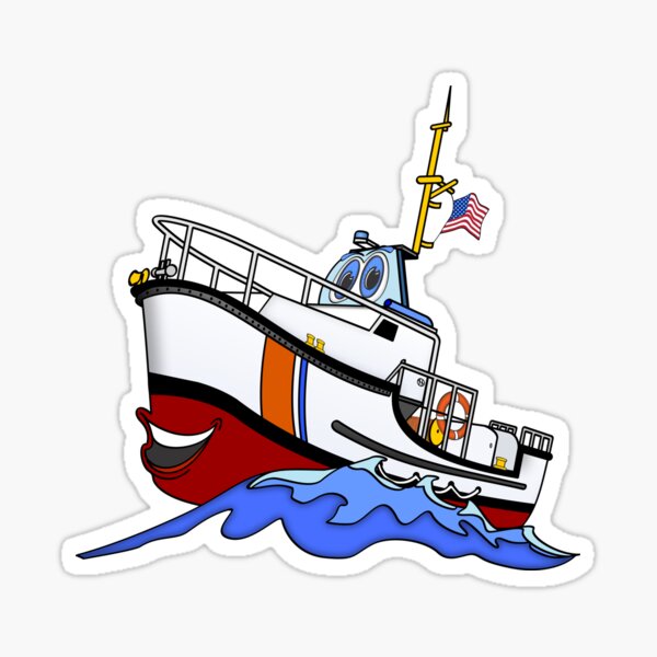 Artikel-Vorschau von 44-Fuß-Rettungsboot-Cartoon, designt und verkauft von Scott Hayes.