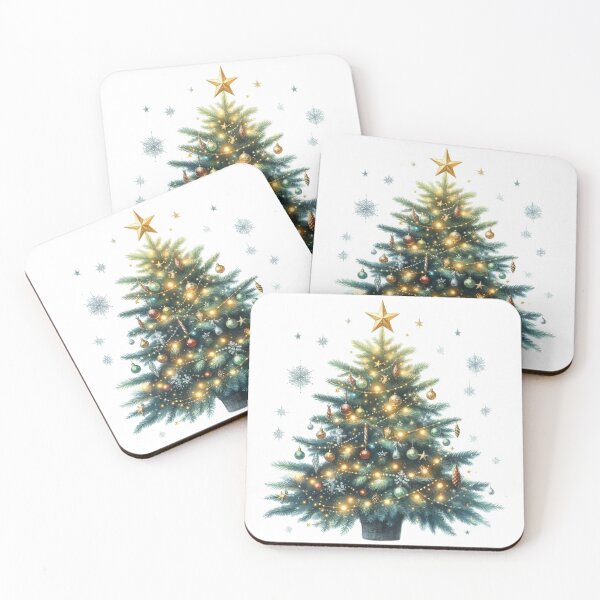 Item preview, Festive Christmas Tree Watercolor designed and sold by MaedK.