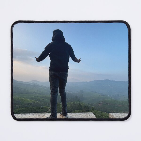 Item preview, Solo Traveler Embracing Mountain Serenity designed and sold by bijo12345.