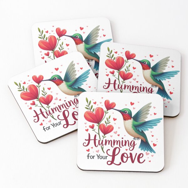 Item preview, Romantic Hummingbird with Heart Branches designed and sold by Bulwshop.