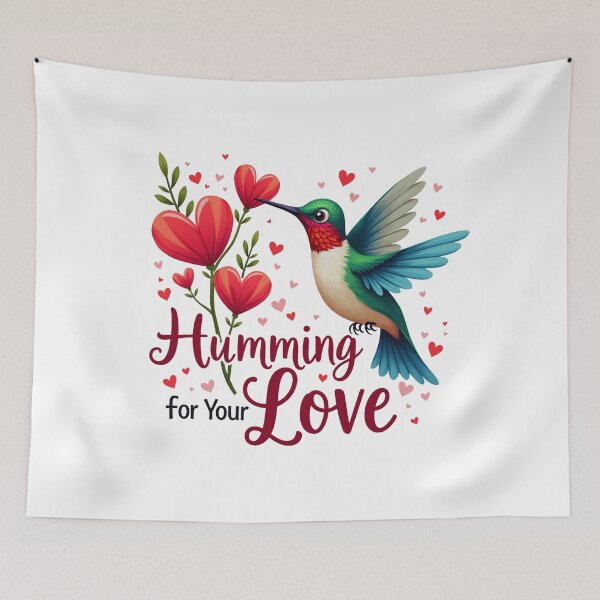 Item preview, Romantic Hummingbird with Heart Branches designed and sold by Bulwshop.