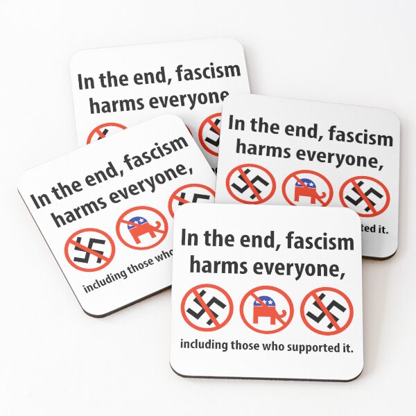 Item preview, Fascism harms everyone  designed and sold by Rachel the Artist .